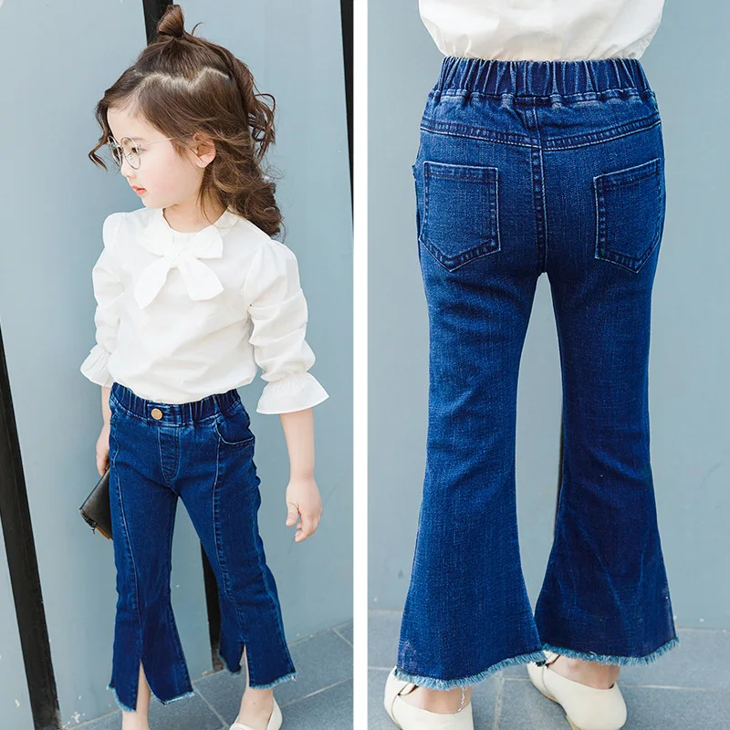 Kids Girls Denim Pants Casual Kids Autumn 2018 Trousers Girls Fashion Bell-bottomed Jeans Children Pants For Girls
Kids Girls Denim Pants Casual Kids Autumn 2018 Trousers Girls Fashion Bell-bottomed Jeans Children Pants For Girls