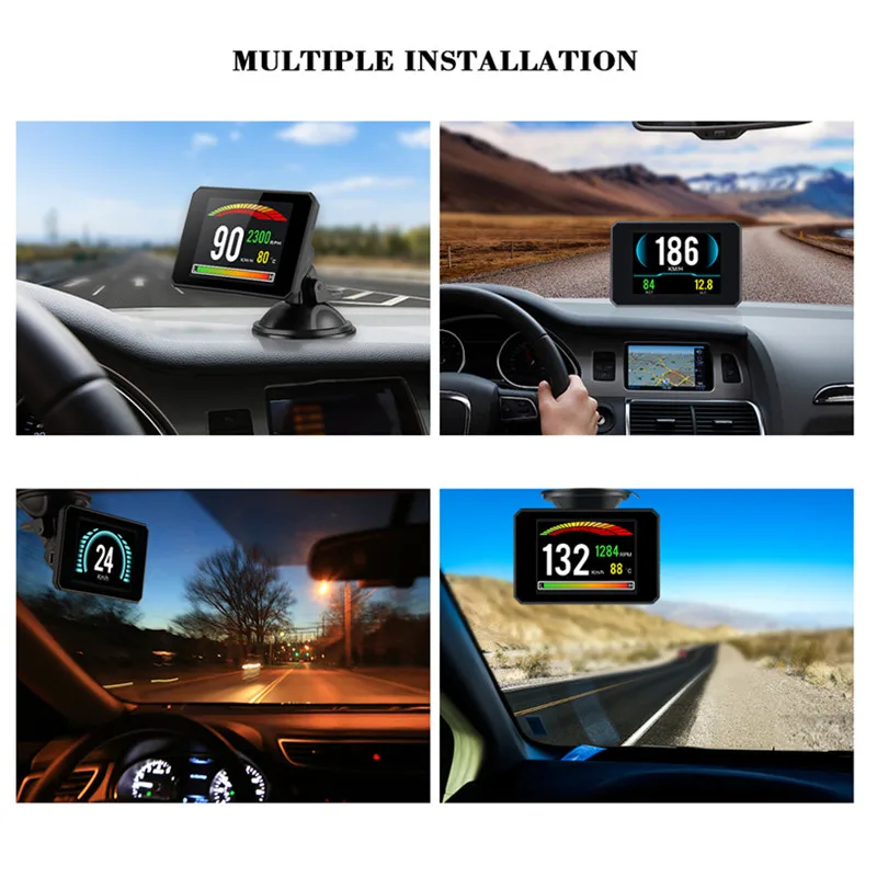 GEYIREN Newest P16 OBD Head Up Display speedmeter Windscreen Projector OBD II EUOBD smart digital Computer LED Display universal
GEYIREN Newest P16 OBD Head Up Display speedmeter Windscreen Projector OBD II EUOBD smart digital Computer LED Display universal