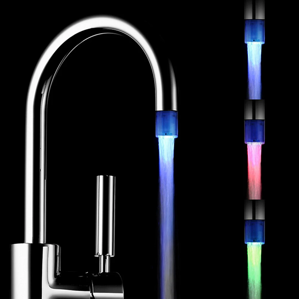 Светодиодная насадка для душа 7 цветов аэраторы крана кухни|kitchen faucet aerator|faucet