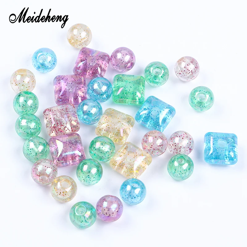Acrylic Square Round Colorful beads for jewelry making Transparent Glitter Half Hole DIY Handmade Hair Ornaments 25pcs/bag
Acrylic Square Round Colorful beads for jewelry making Transparent Glitter Half Hole DIY Handmade Hair Ornaments 25pcs/bag