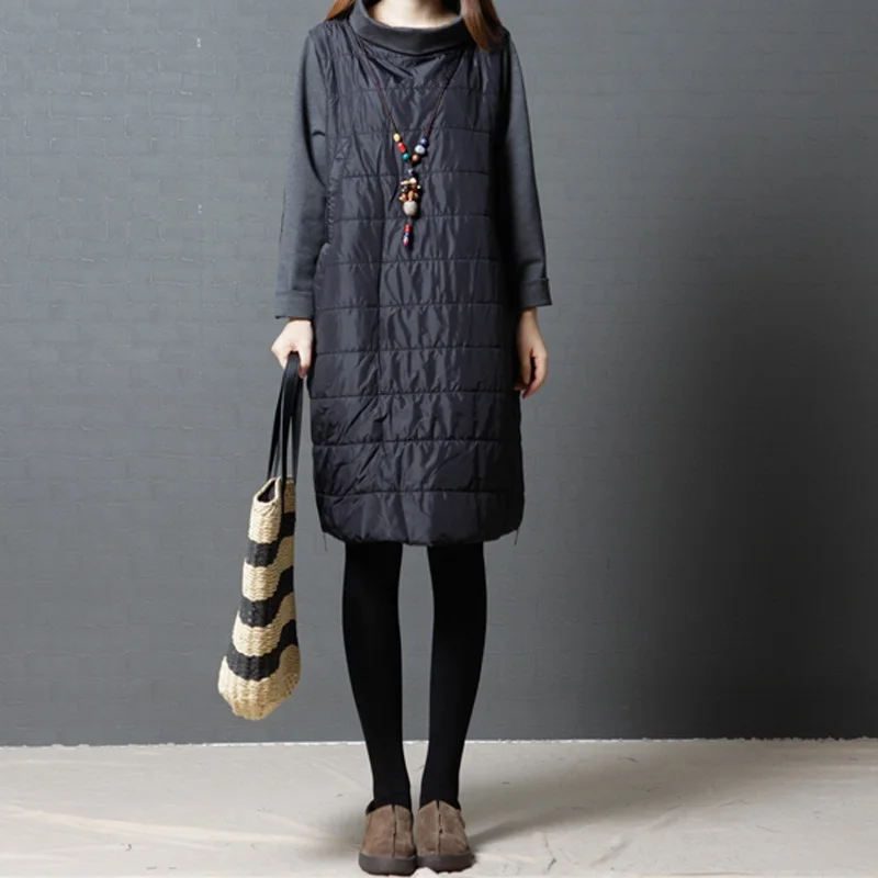 NYFS 2020 New Style Autumn Woman Dress Vintage Loose Long Sleeve Turtleneck Quilted dress Vestidos Robe Elbise
NYFS 2020 New Style Autumn Woman Dress Vintage Loose Long Sleeve Turtleneck Quilted dress Vestidos Robe Elbise