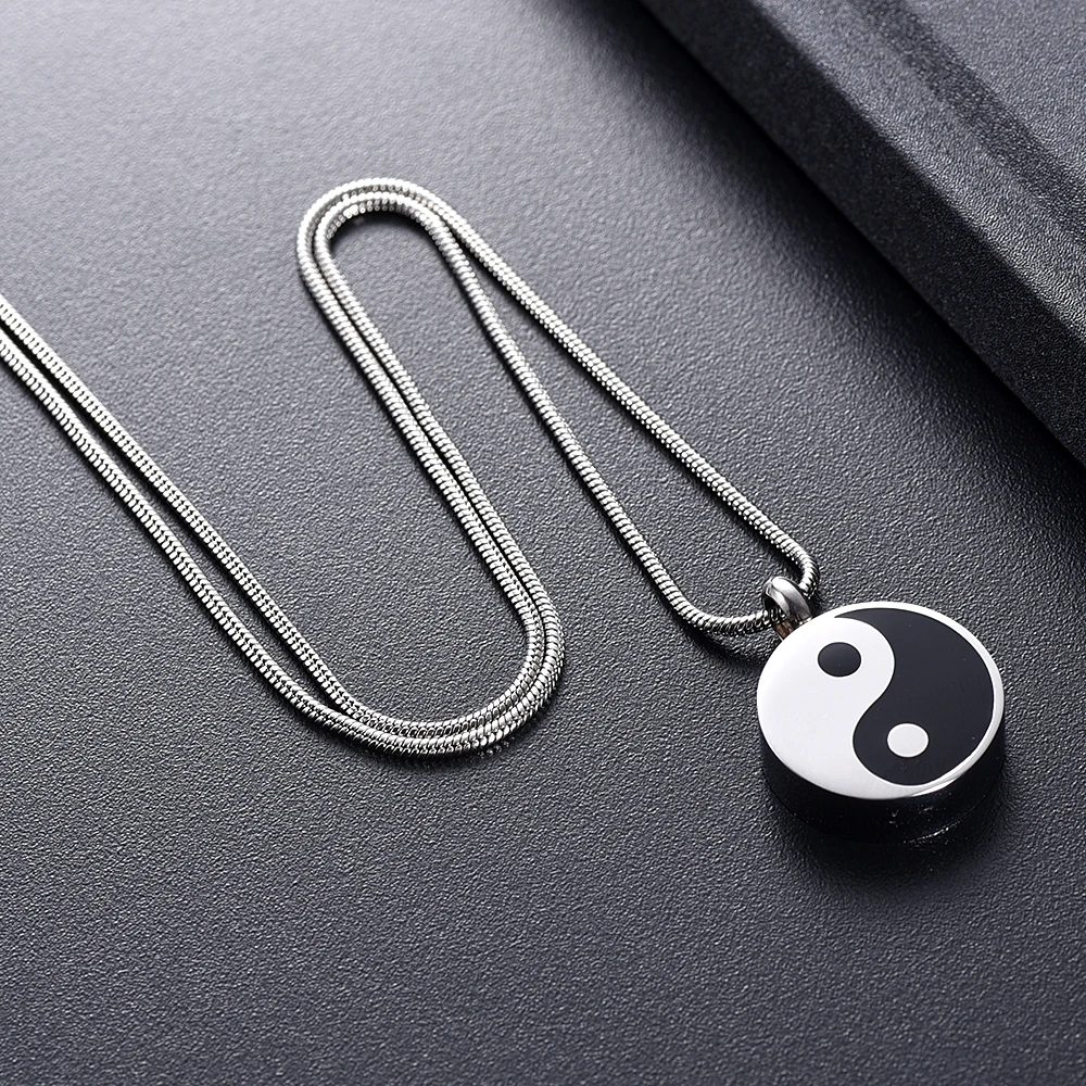 IJD10731 Yin Yang Stainless Steel Memorial Jewellery Hold Ashes Of Men Women Keepsake Cremation Urn Pendant Necklace -engravable
IJD10731 Yin Yang Stainless Steel Memorial Jewellery Hold Ashes Of Men Women Keepsake Cremation Urn Pendant Necklace -engravable