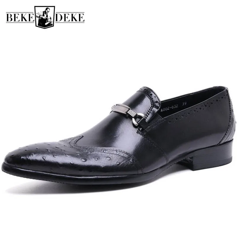Mens Genuine Leather Shoes Business Formal UK Fashion Vintage Wing Tip Slip On Dress Shoes Men Wedding Party Sapato Masculino
Mens Genuine Leather Shoes Business Formal UK Fashion Vintage Wing Tip Slip On Dress Shoes Men Wedding Party Sapato Masculino
