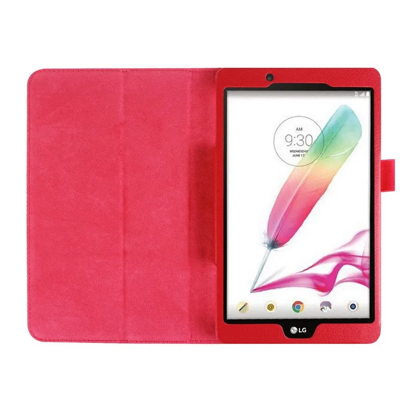Кожаный чехол с подставкой и рисунком личи для LG G Pad F 8 0 V495 V496 V498 UK495 дюймов