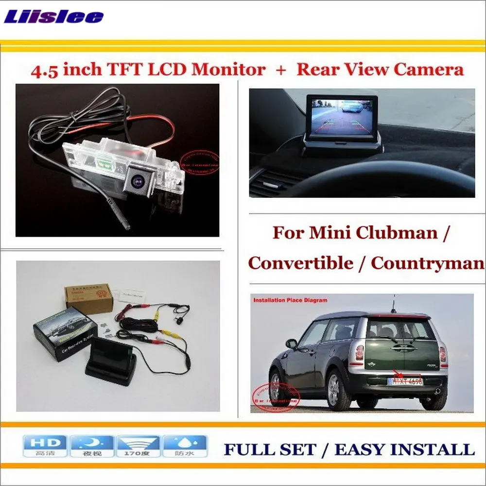 Auto Camera For Mini Clubman Convertible Countryman Car Reverse Rear Camera 4.3" TFT LCD Monitor Parking System
Auto Camera For Mini Clubman Convertible Countryman Car Reverse Rear Camera 4.3" TFT LCD Monitor Parking System