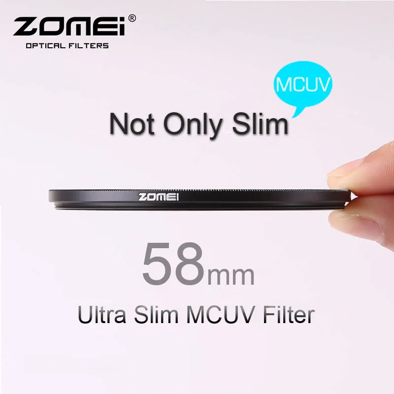 58mm ZOMEI PRO Ultra Slim MCUV 16 Layer Multi Coated Optical Glass MC UV Filter for Canon NIkon Hoya Sony DSLR Camera Lens 58 mm
58mm ZOMEI PRO Ultra Slim MCUV 16 Layer Multi Coated Optical Glass MC UV Filter for Canon NIkon Hoya Sony DSLR Camera Lens 58 mm