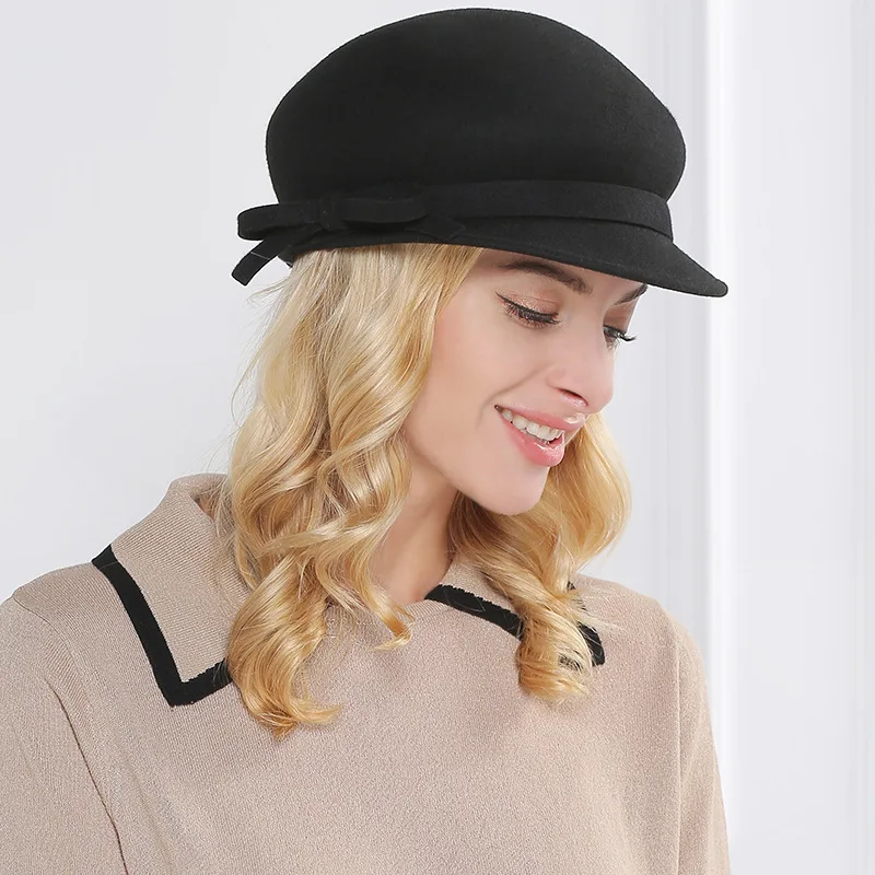 Autumn Winter New Wool Felt Beret Hat Female British Vintage Elegant Fashion Hats Berets Hat Spring Women Warm Retro Cap H6869
Autumn Winter New Wool Felt Beret Hat Female British Vintage Elegant Fashion Hats Berets Hat Spring Women Warm Retro Cap H6869