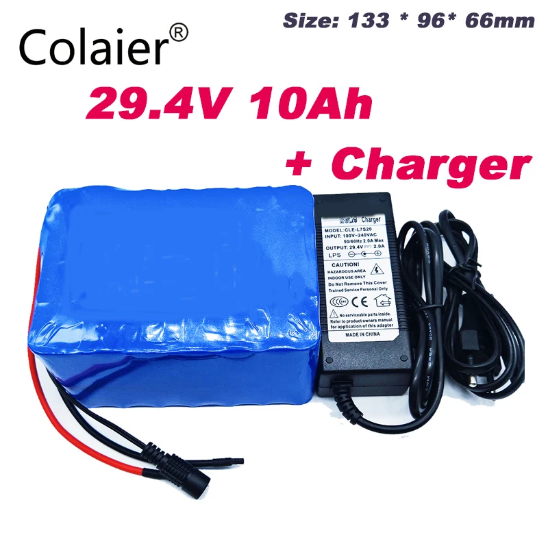 Colaier 7s5p New victory 24V (29.4V) 10Ah lithium battery electric bicycle 18650/24 VLi ion battery + 29.4V2A charge
Colaier 7s5p New victory 24V (29.4V) 10Ah lithium battery electric bicycle 18650/24 VLi ion battery + 29.4V2A charge
