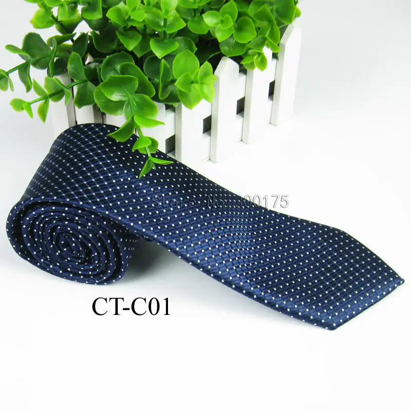 

Men Jacquard Skinny Gravatas Slim Striped Classic Dot Corbatas Wedding Neck Tie Microfibra Cravat Necktie 7cm