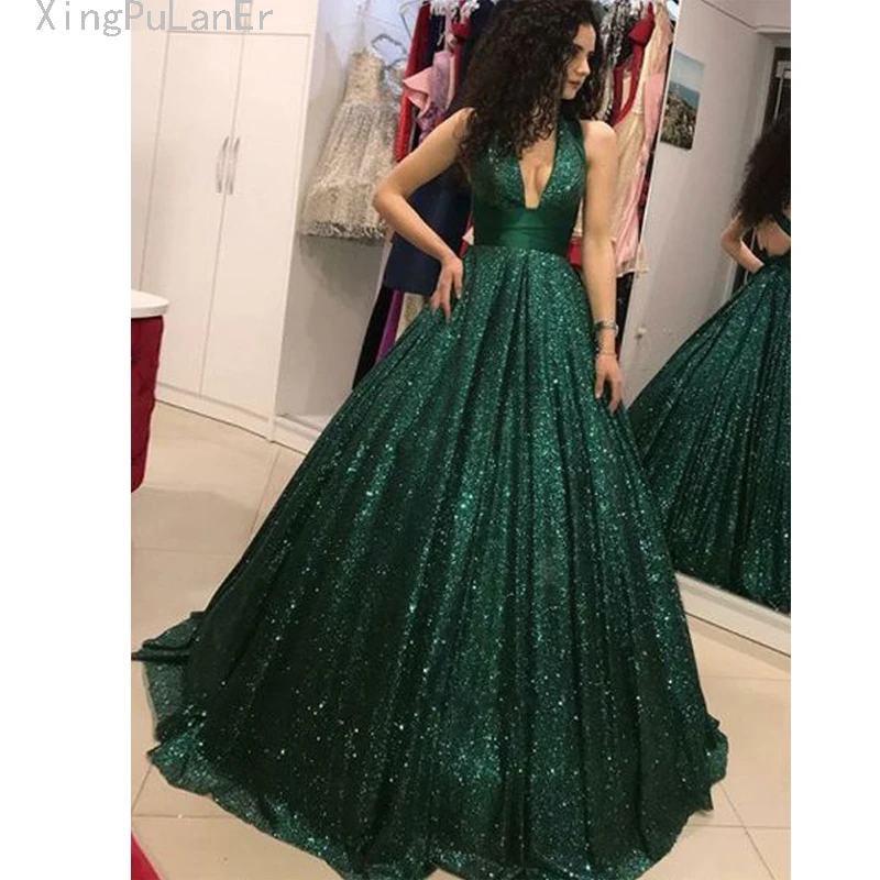 XingPuLanEr Emerald Green V-Neck Prom Dresses Sequin A Line Backless Party Long Prom Gown Evening Gown Robe De Soiree
XingPuLanEr Emerald Green V-Neck Prom Dresses Sequin A Line Backless Party Long Prom Gown Evening Gown Robe De Soiree