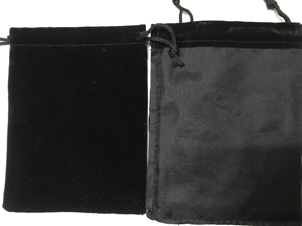1 шт. специальная распродажа черная бархатная сумка на заказ 11*14 см для ювелирных