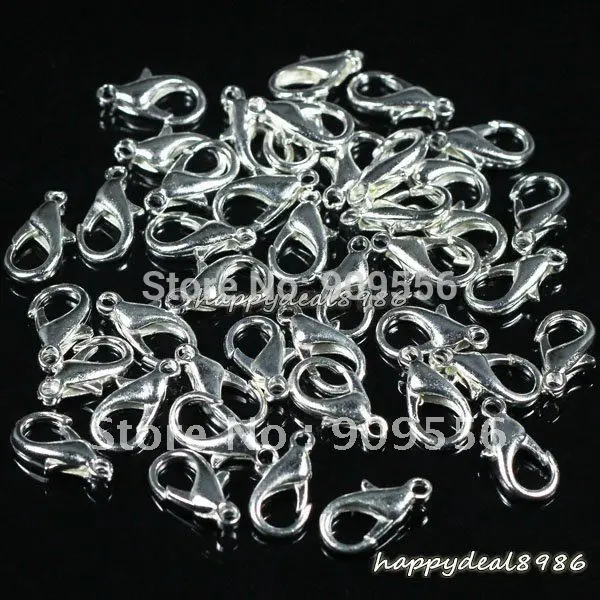 Wholesale 100pcs/lot 10x6mm Silver Plated Lobster Claw Clasps DIY Jewelry Making Findings
Wholesale 100pcs/lot 10x6mm Silver Plated Lobster Claw Clasps DIY Jewelry Making Findings
