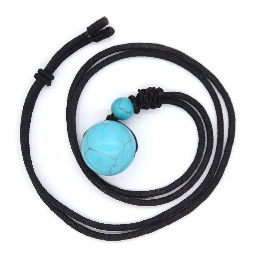 100-Unique 1 Pcs Ethnic Style Round Beads Pendant Green Turquoises Stone Necklace with Black Rope Chain Jewelry
100-Unique 1 Pcs Ethnic Style Round Beads Pendant Green Turquoises Stone Necklace with Black Rope Chain Jewelry
