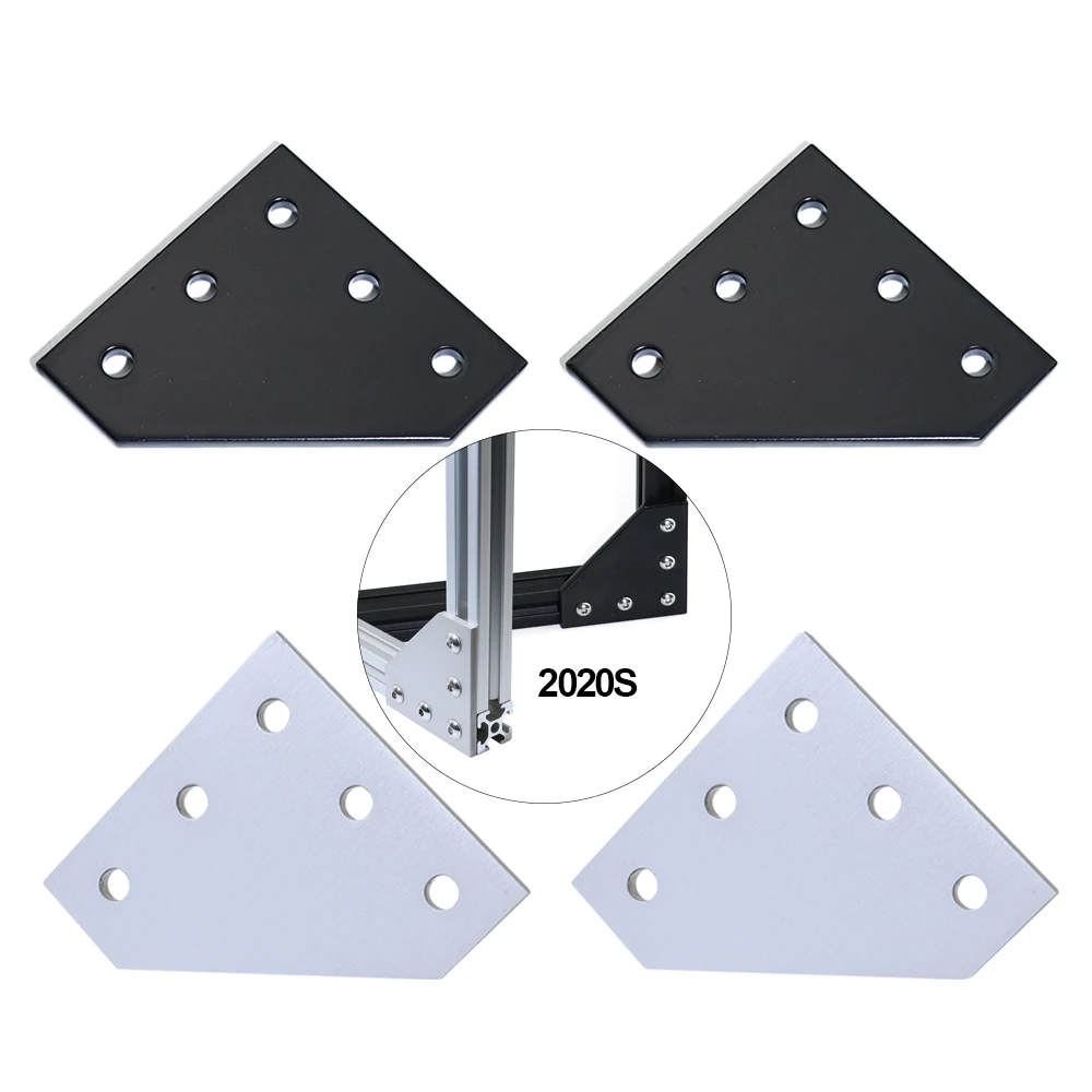12Pcs 5 Hole 90 Degree Joint Board Plate Corner Angle Bracket Connection Joint Strip for 2020 Aluminum Profile 3D Printer Frame
12Pcs 5 Hole 90 Degree Joint Board Plate Corner Angle Bracket Connection Joint Strip for 2020 Aluminum Profile 3D Printer Frame