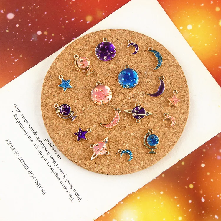 DIY Handmade Jewelry Accessories Eardrop Charms Alloy Drop Oil Stars Pendant Earrings Material 8pcs
DIY Handmade Jewelry Accessories Eardrop Charms Alloy Drop Oil Stars Pendant Earrings Material 8pcs