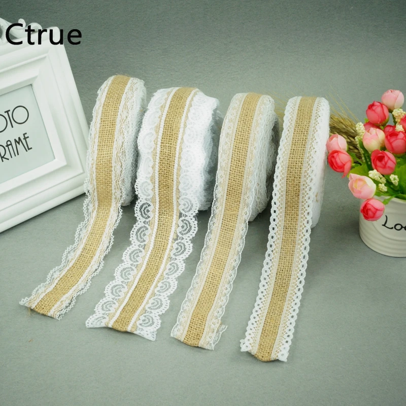 10meter jute burlap ribbon with write lace rustic wedding decor Hessian Ribbon Wrapping vintage wedding decoration
10meter jute burlap ribbon with write lace rustic wedding decor Hessian Ribbon Wrapping vintage wedding decoration