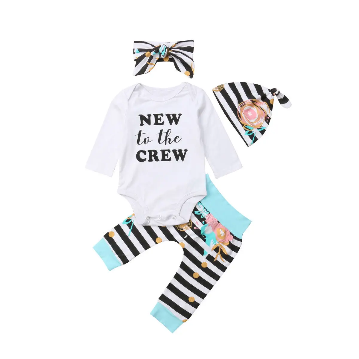 4PCs Baby Cotton Clothes Set Newborn Infant Baby Girls Clothes Bodysuit+Pants Outfits Clothing Set 0-24M
4PCs Baby Cotton Clothes Set Newborn Infant Baby Girls Clothes Bodysuit+Pants Outfits Clothing Set 0-24M
