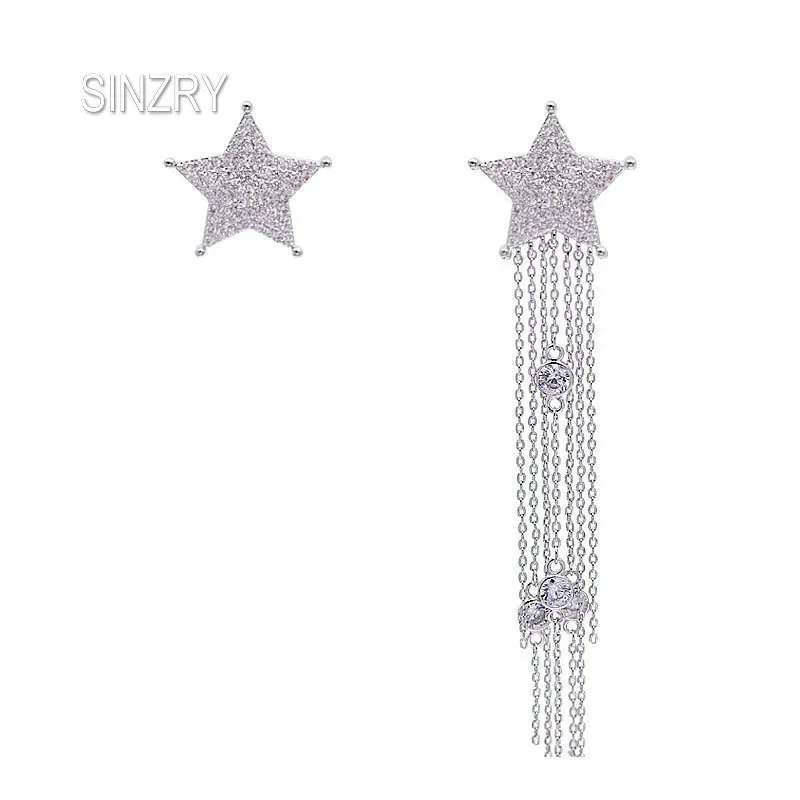 SINZRY elegant jewelry white cubic zirconia tassel earrings Korean star uneven drop earrings party jewelry accessory
SINZRY elegant jewelry white cubic zirconia tassel earrings Korean star uneven drop earrings party jewelry accessory