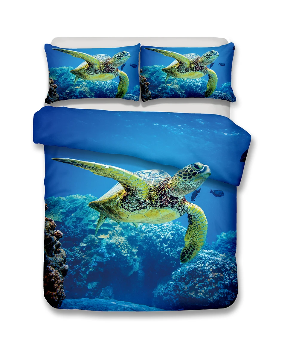 Dropshipping 3D Bedding Set Sea turtle Print Print Duvet cover set bedclothes with pillowcase bed set Home Textiles
Dropshipping 3D Bedding Set Sea turtle Print Print Duvet cover set bedclothes with pillowcase bed set Home Textiles