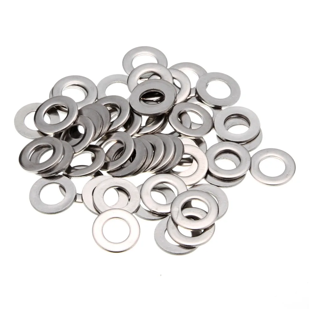200pcs M8 washer Stainless Steel Form A Flat Washers To Fit Metric Bolt Screws Hardware