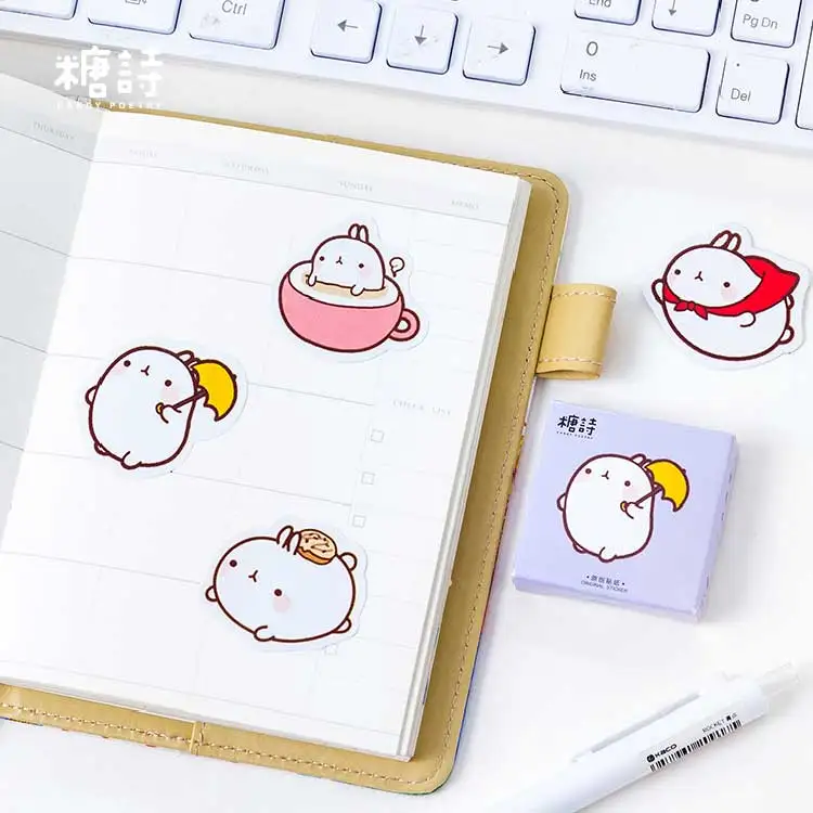 45pcs
abbit DIY cute cartoon creative fun sticker album diary calendar scrapbook student stationery office supplies | Канцтовары для