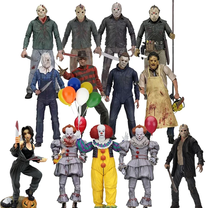 

NECA Leatherface 3D Jason Chainsaw Ultimate John Carpenter's Michael Myers Freddy Krueger Joker Action Figure Model Toys
