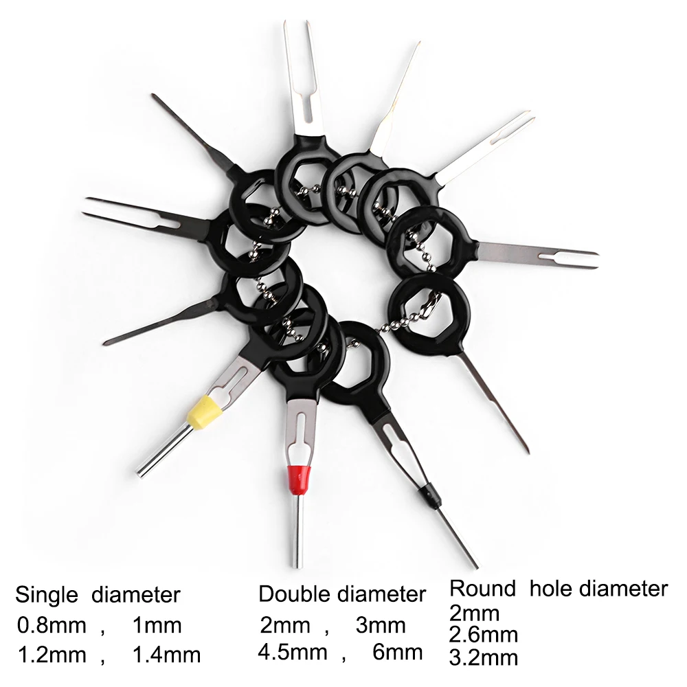 11Pcs/Set Terminal Removal Tools Car Electrical Wiring Crimp Connector Pin Extractor Kit
11Pcs/Set Terminal Removal Tools Car Electrical Wiring Crimp Connector Pin Extractor Kit