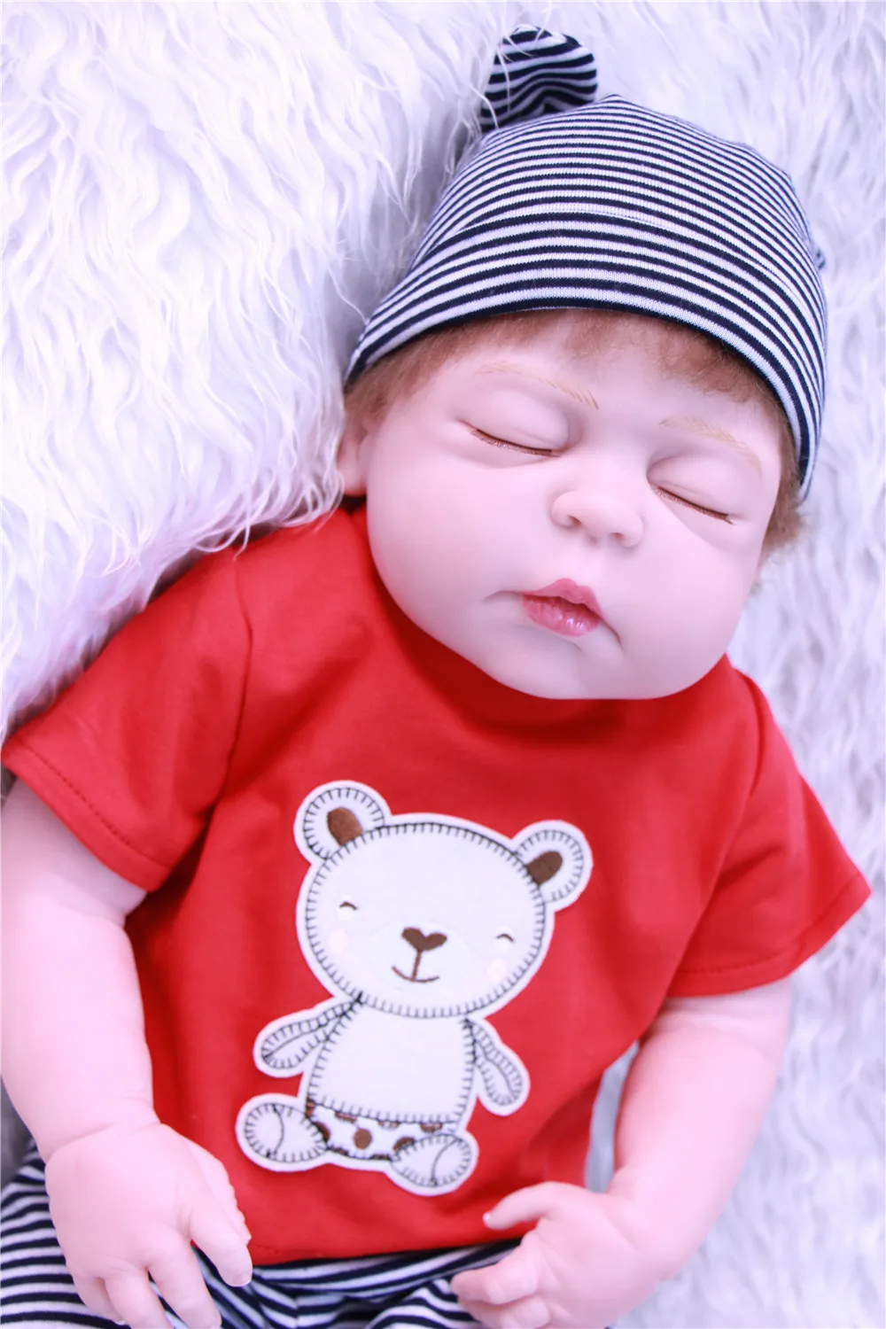 22" full body silicone reborn baby boy dolls for children gift real newborn baby looking bebe alive reborn bonecas
22" full body silicone reborn baby boy dolls for children gift real newborn baby looking bebe alive reborn bonecas