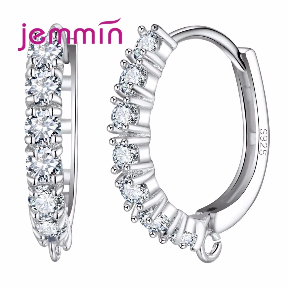 10PCS/Lot Fashion Shiny CZ Crystal Earrings Jewelry For Women 925 Sterling Silver Hoop Earrings DIY Making Earrings
10PCS/Lot Fashion Shiny CZ Crystal Earrings Jewelry For Women 925 Sterling Silver Hoop Earrings DIY Making Earrings
