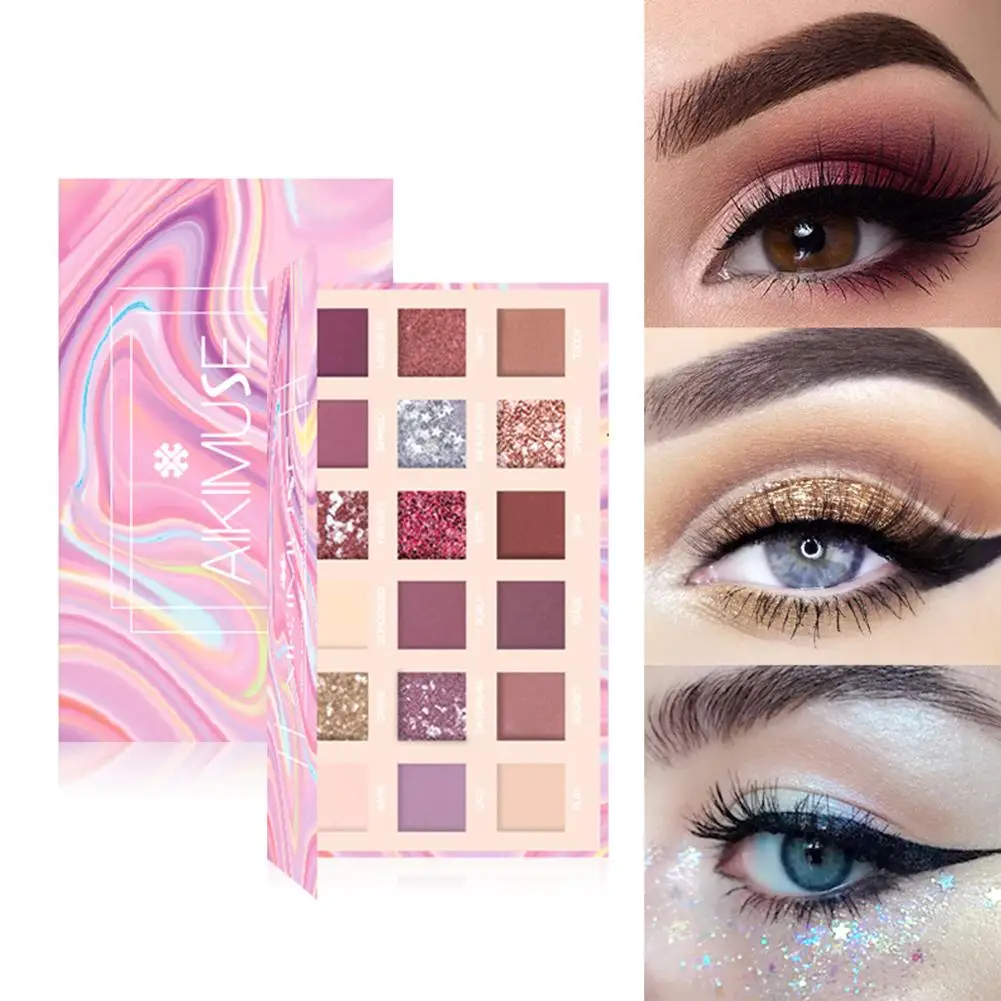 New 18 Colors Nude Glitter Eyeshadow Matte Shimmer Palette Long Lasting Waterproof Mineral Powder Eye Shadow Makeup Cosmetic Kit
New 18 Colors Nude Glitter Eyeshadow Matte Shimmer Palette Long Lasting Waterproof Mineral Powder Eye Shadow Makeup Cosmetic Kit
