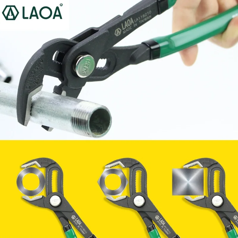 LAOA Water Pump Pliers CR-MO Steel Pipe Wrench Adjustable Plumbing Repair Grip Pipe Hand Tools.
LAOA Water Pump Pliers CR-MO Steel Pipe Wrench Adjustable Plumbing Repair Grip Pipe Hand Tools.