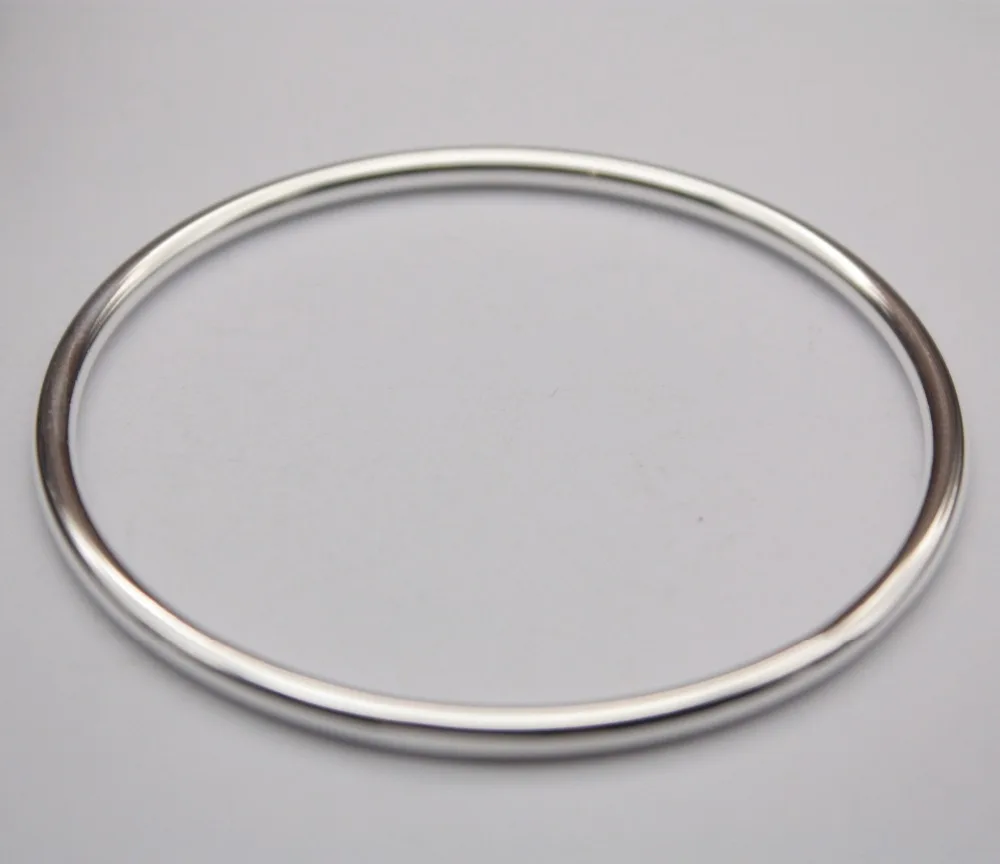 Pure Sterling Silver S999 Bangles For Women Smooth Fashion Bracelets & Bangles 58mm Female Ladies Jewelry Student Hot
Pure Sterling Silver S999 Bangles For Women Smooth Fashion Bracelets & Bangles 58mm Female Ladies Jewelry Student Hot