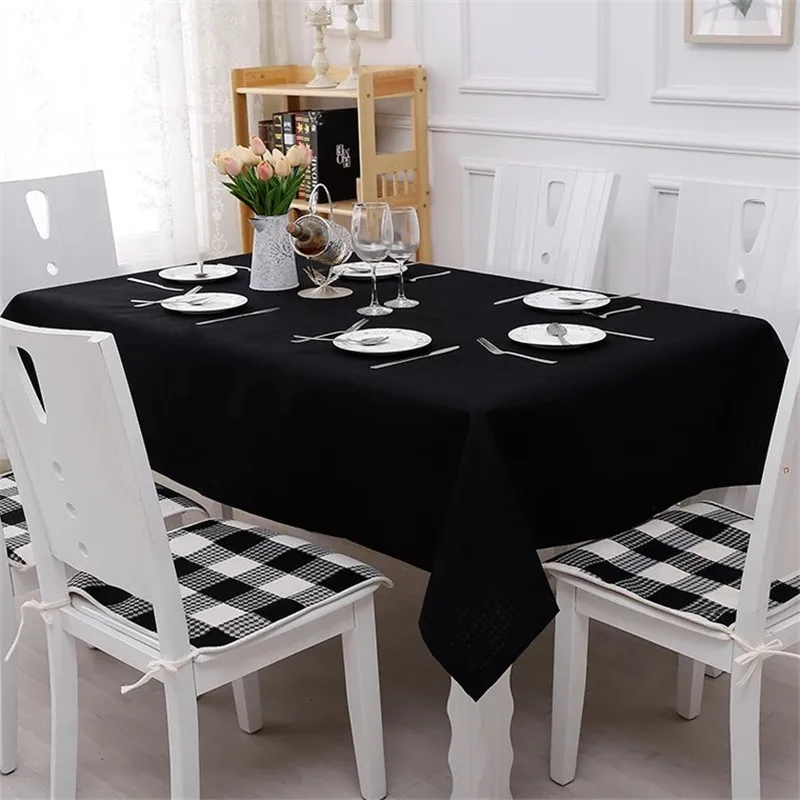 Byetee Black Tablecloth Hotel Solid Color Table Cloth Rectangular Cotton Linen Fabric Grey Blue Table Cover for Kitchen
Byetee Black Tablecloth Hotel Solid Color Table Cloth Rectangular Cotton Linen Fabric Grey Blue Table Cover for Kitchen