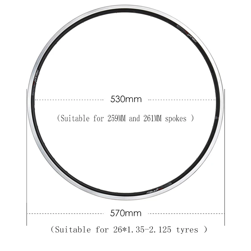 MEIJUN mountain bike ring 26 inch double Aluminum Alloy V disc brake 32 hole 36 hole car wheel rim ring
MEIJUN mountain bike ring 26 inch double Aluminum Alloy V disc brake 32 hole 36 hole car wheel rim ring