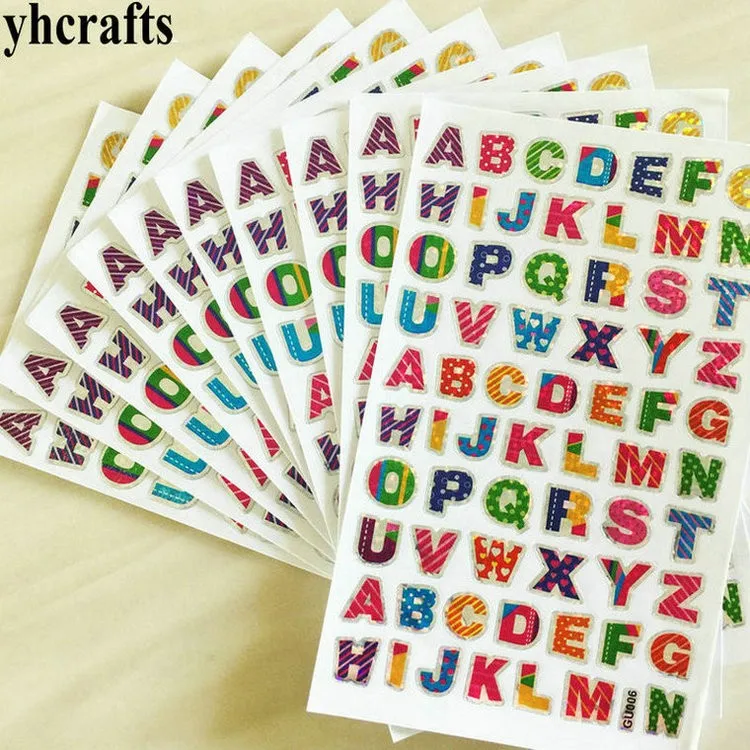 1bag/LOT,1.2cm laser letters paper stickers Early learning educational craft diy toy School reward label Kindergarten english
1bag/LOT,1.2cm laser letters paper stickers Early learning educational craft diy toy School reward label Kindergarten english