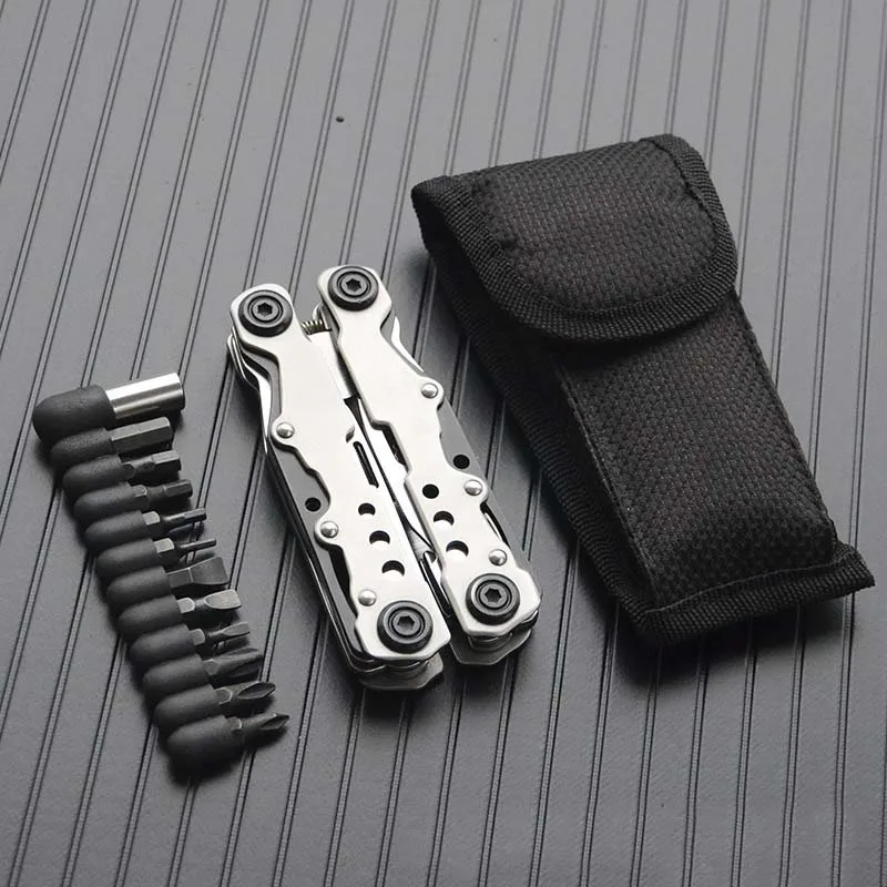 Multifunctional Pocket Folding Stainless Steel Pliers Screwdriver Knife Outdoor Sports Self Defense Emergency Survival Equipment
Multifunctional Pocket Folding Stainless Steel Pliers Screwdriver Knife Outdoor Sports Self Defense Emergency Survival Equipment