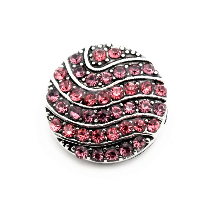 Wholesale 10pcs/lot Metal Ripple Round Pink Crystal Snap Charms Fit 18mm/20mm Snap Button Bracelets Replaceable DIY Jewelry
Wholesale 10pcs/lot Metal Ripple Round Pink Crystal Snap Charms Fit 18mm/20mm Snap Button Bracelets Replaceable DIY Jewelry