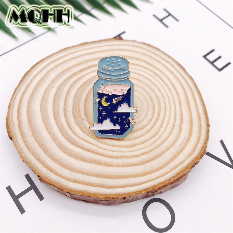 Creative Cartoon Star Moon Space Wishing Bottle Enamel Alloy Brooch Fun Badge T-shirt Bag Pin Cartoon Jewelry Gift For Kid
Creative Cartoon Star Moon Space Wishing Bottle Enamel Alloy Brooch Fun Badge T-shirt Bag Pin Cartoon Jewelry Gift For Kid