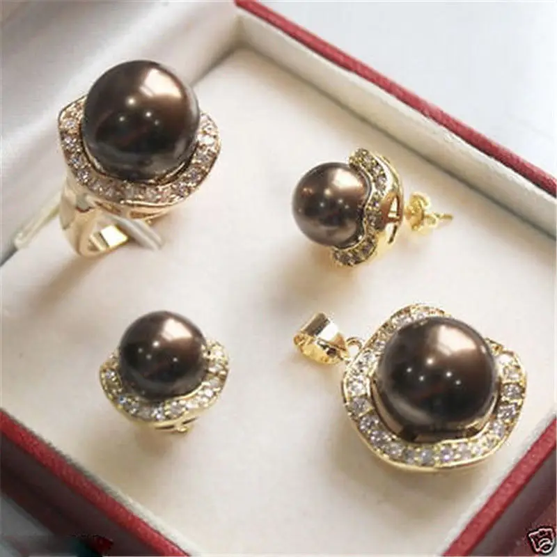 Prett Lovely Women's Wedding AR660 Wedding Jewelry 10mm &14mm Coffee Necklace Earrings Ring Set 011
Prett Lovely Women's Wedding AR660 Wedding Jewelry 10mm &14mm Coffee Necklace Earrings Ring Set 011
