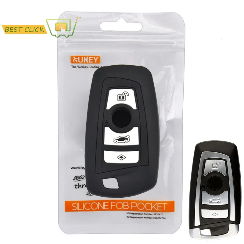 Silicone Car Key Case For BMW 1 2 3 5 7 Series F10 F20 F30 335 328 535 650 Cover Keyless Remote Fob Shell 4 Button Protector
Silicone Car Key Case For BMW 1 2 3 5 7 Series F10 F20 F30 335 328 535 650 Cover Keyless Remote Fob Shell 4 Button Protector