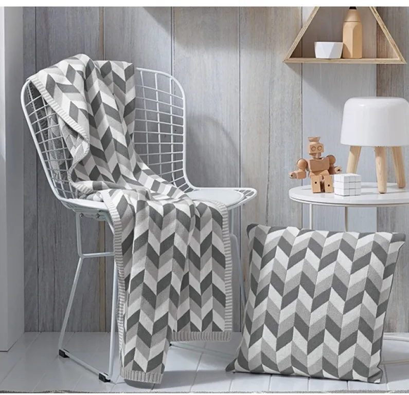 Geometric Cotton Thread Blanket Throw Jacquard Knitted Blanket Sofa Bed Plane Double Side Available Soft Adults Kids Gray/Orange
Geometric Cotton Thread Blanket Throw Jacquard Knitted Blanket Sofa Bed Plane Double Side Available Soft Adults Kids Gray/Orange