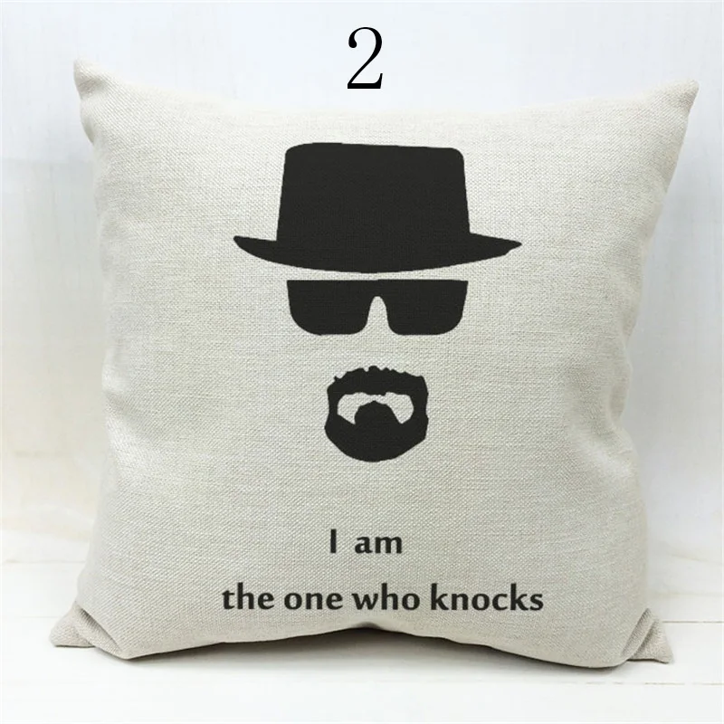 Decorative throw pillow cotton linen breaking Bad seat cushion cover for sofa living room capa de almofadas funda cojin 18"
Decorative throw pillow cotton linen breaking Bad seat cushion cover for sofa living room capa de almofadas funda cojin 18"