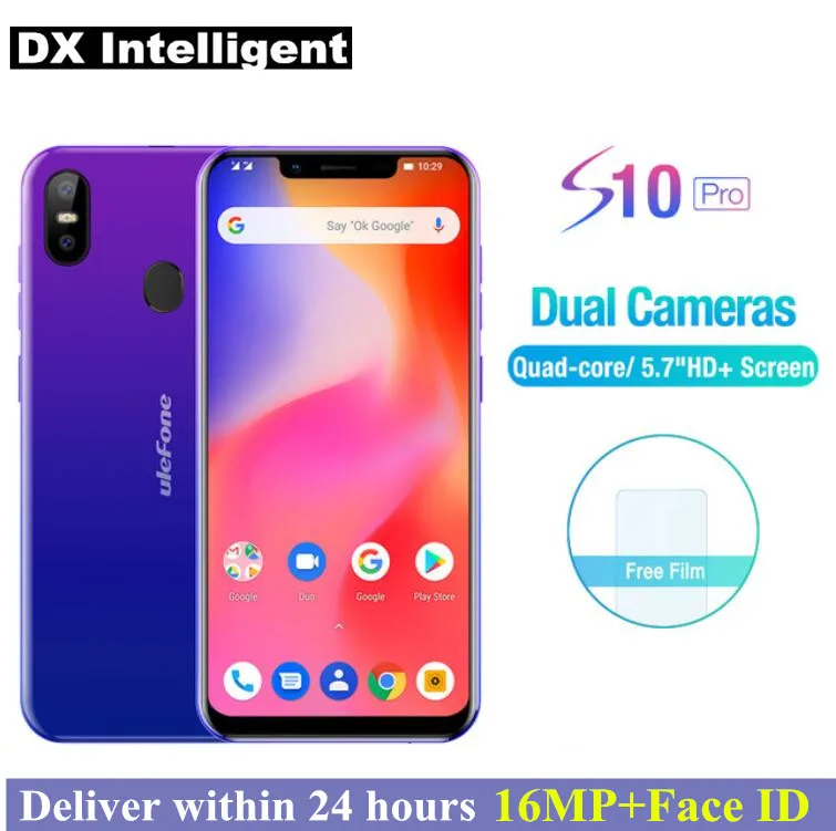 Оригинальный Ulefone S10 Pro 19:9 Дисплей Face ID мобильный телефон 5 7 "MT6739WA 4 ядра 2 GB + 16 16MP