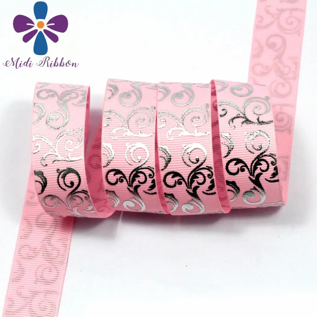 7/8" 22mm Silver Foil Swirl Patterns Printed Grosgrain Ribbon Hair Accessories DIY Handmade Hair Tie Party Decor 50yards/roll 
7/8" 22mm Silver Foil Swirl Patterns Printed Grosgrain Ribbon Hair Accessories DIY Handmade Hair Tie Party Decor 50yards/roll