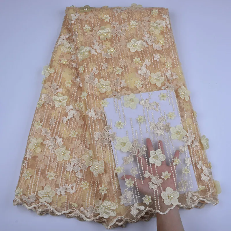 3D Flower French Net Lace With Stones & Beads New Arrival Embroidered African Appliques Lace For Bridal Wedding Dresses 1305B
3D Flower French Net Lace With Stones & Beads New Arrival Embroidered African Appliques Lace For Bridal Wedding Dresses 1305B