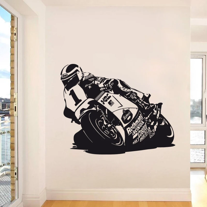 Racing Motorcycle Wall Sticker Vinyl DIY Home Decor Motorcycle Player Wall Decals Sport For Kids Living Room
Racing Motorcycle Wall Sticker Vinyl DIY Home Decor Motorcycle Player Wall Decals Sport For Kids Living Room