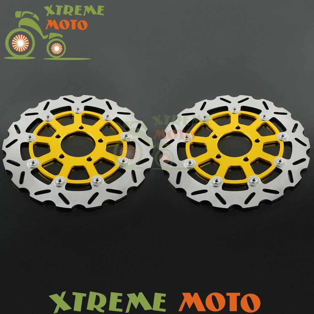 2Pcs Gold Motorcycle Front Floating Brake Disc Rotor For GSXR GSXR600 GSXR750 2004-2005 GSXR1000 2003-2004 Motocross Dirt Bike
2Pcs Gold Motorcycle Front Floating Brake Disc Rotor For GSXR GSXR600 GSXR750 2004-2005 GSXR1000 2003-2004 Motocross Dirt Bike