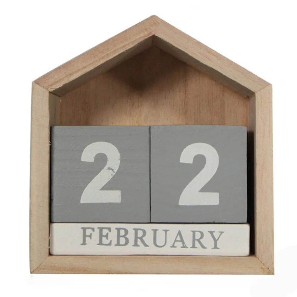 Vintage Design House Shape Perpetual Calendar Wood Desk Wooden Block Home Office Supplies Decoration Artcraft
Vintage Design House Shape Perpetual Calendar Wood Desk Wooden Block Home Office Supplies Decoration Artcraft