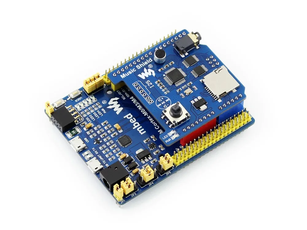 Music Shield Development Board for Leonardo, NUCLEO, XNUCLEO, Audio Play/Record, VS1053B Onboard
Music Shield Development Board for Leonardo, NUCLEO, XNUCLEO, Audio Play/Record, VS1053B Onboard