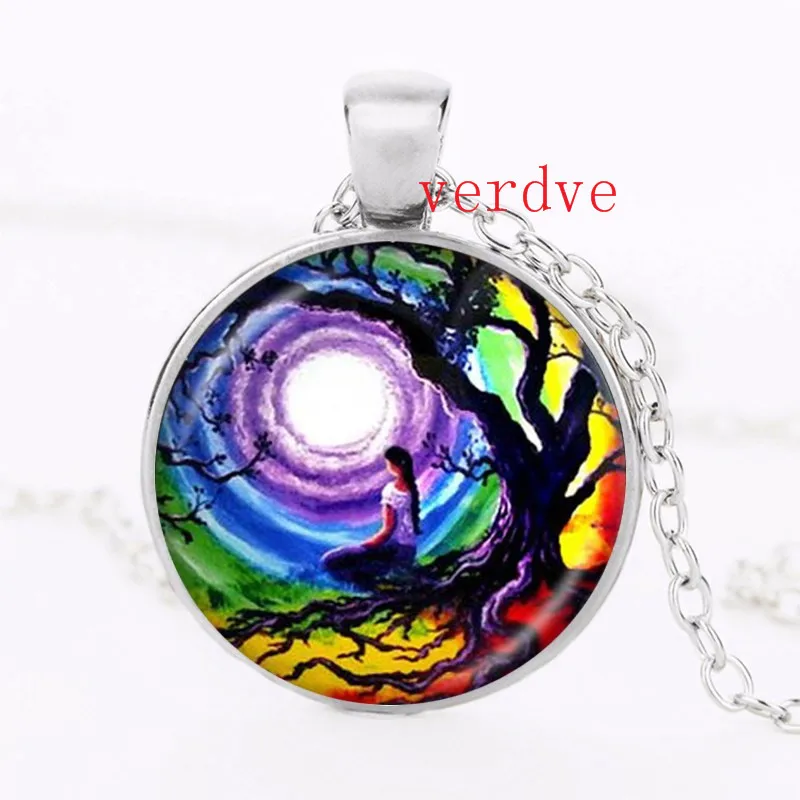 Tree of Life Meditation Necklace Handmade Chakra Jewelry Full Moon Pendant Glass Cabochon Chain Sweater Necklace
Tree of Life Meditation Necklace Handmade Chakra Jewelry Full Moon Pendant Glass Cabochon Chain Sweater Necklace